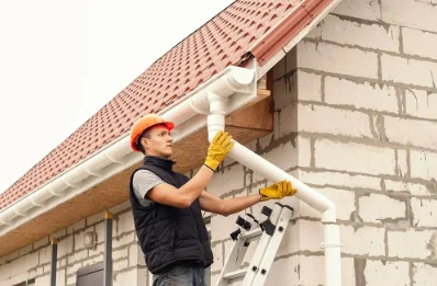 Pose et remplacement de gouttières à Surville